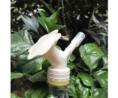 2 en 1 Tapa de la Botella rociador plástico rociador Boquilla para Flor regaderas Botella riego regadera rociador Cabeza de jardín Herramienta