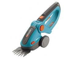 Gardena 8893-20 Tijeras cortacésped con batería, Ancho de Corte de 8 cm, con Ruedas, Azul, Verde