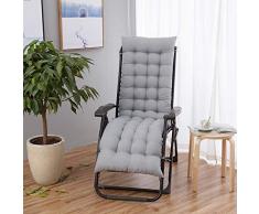 GWZSX Cojín de Silla Mecedora Almohadillas de Silla de Patio Antideslizante Asiento de cojín de jardín Cojín Chaise Longue Cojín Chaise Longue Interior Exterior Tatami-120x50x8cm Plateado