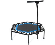 SportPlus Trampolín Fitness con Mango Regulable – Cama Elástica para Adultos