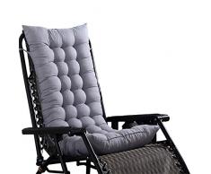 Cojín para silla Cojín de algodón de color sólido Oficina de playa Plegable Almuerzo Pausa Silla de madera Silla de colchón Funda para silla Cojín, para casa, oficina,balcón,48 125 8 cm