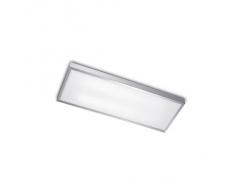 Leds C4 La Creu Toledo 240 - Lámpara de techo de exterior con cristal satinado, color aluminio
