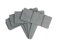 Bordes con efecto de césped, 10PCS Jardín Césped Borde Adoquín Piedra Plástico Planta Borde 8 pies 2.4m Esgrima Martillo adentro, Planta Bordeando Adoquín Jardín Borde de imitación Valla de piedra