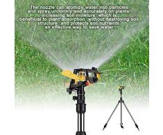 Dewin Aspersor de riego por trípode - Trípode de Acero Inoxidable Herramienta de riego por Agua, Sistema automático de aspersión de plástico, Suministro de césped para jardín