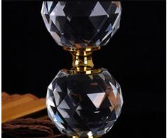 RENMEN Portalámparas de Cristal de Loto Titular de la lámpara Titular de la lámpara candelero de Metal, Seven Colors