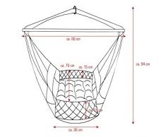 DuneDesign Hamaca para Bebé 70x36x94cm cuna silla colgante infantil Blanco
