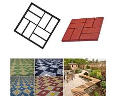delibett DIY - Molde de hormigón para Andar Caminando con Forma de encofrado, Molde para pavimentos, Plantilla para hormigón, adoquines, Placas de terraza