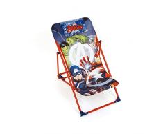 ARDITEX – Sillón de jardín/Playa Ajustable y Plegable para niños bajo Licencia Avengers en Metal, tamaño: 43 x 66 x 61 cm, Tela, 61 x 43 x 66 cm