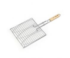 Barbecook Parrilla para Pescado Triple Cromada Tipo Besuguera, Gris, 59x28x3 cm, 2230938055
