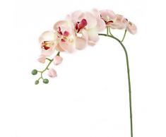 Artificial Orquídea Mariposa Flor Planta de Imitación Decoración del Hogar Boda Fiesta (Rosa)