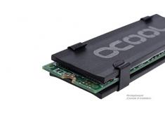 Alphacool HDX - M.2 SSD M01 Conjunto de Chips Radiador - Ventilador de PC (Conjunto de Chips, Radiador, Negro, Aluminio, 68,3 mm, 22 mm)