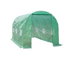 Outsunny Invernadero Caseta 450 x 200 x 200cm Jardin Terraza Cultivo de Plantas Semilla