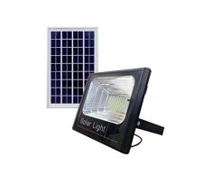 Reflector LED SMD de 60 W equipado con panel solar, sensor crepuscular y mando a distancia