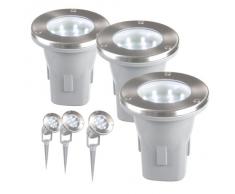 Ranex RA-5000158 - Focos solares LED para jardín