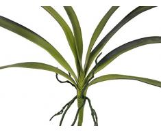Hojas de orquídea artificiales (oncidium), en un tallo, verde, 45 cm - tallos /planta artificial - artplants