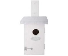 Esschert Design NK38W - Casa para pájaros, Color Blanco
