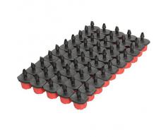 Tenflyer 50pcs Micro Flow Dripper Goteo Head 1/4 pulgadas Riego Nebulización