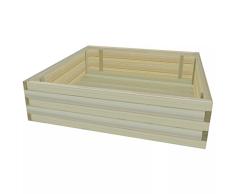 vidaXL Jardinera Huerto 100 cm Madera Pino Macetero Plantador Sembradora