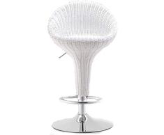 TZSJBD Estilo Rústico Jardín Barra de Silla del Dormitorio del Restaurante Patio Rattan Taburete de la Barra de la Caja registradora de Alta Taburete Salón Frente Silla Taburete de Barra J6B8D3