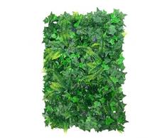 40 * 60cm Césped de Plantas Flor Hierba Hoja Enredaderas Artificiales Pared Decoración