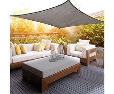 protecci/ón UV Polietileno de Gran Densidad Transpirable KingShade 3x3x3m Triangular Toldo Vela de Sombra para Exteriores Patio el jard/ín Color Arena