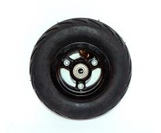 Rueda 6x2 eléctrica de la rueda de la vespa de 6 pulgadas con neumático del aire o eje sólido del metal del neumático con 608 transportes Rueda 8m m del carro de la carretilla del agujero del árbol (6*2wheel)