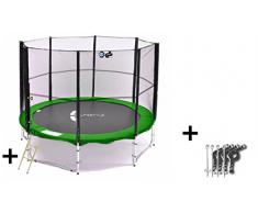 LS-T305-PA10 (GA) LifeStyle ProAktiv Cama elástica para jardín 305 cm - Incluye "06.2015 Nueva Extra Strength red de seguridad" TÜV/GS/CE