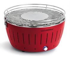 LotusGrill G-RO-435 - Barbacoa de carbón sin humo XL, color rojo
