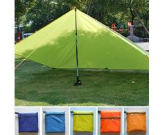 Toldo impermeable ultraligero para acampada, para senderismo, pesca, picnic, tienda de campaña, acampada, refugio de supervivencia Tamaño libre verde