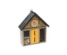 MAZUR International - Casa de insectos de madera para hotel y abeja, caja de nido, refugio de mariposas, jardín para guardar insectos