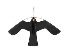 Repelente de pájaros cometa, repelente de pájaros con forma de águila con alto asta de bandera, Flying Hawk Kite Bird Scarer, Flying Bird Hawk Pigeon Decoy Plagas Jardín de control de insectos