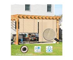 GDMING Persianas Enrollables para Patio Porche Pull Shade Toldo Decoración 95% UV Protección Permeable A Prueba De Viento Cerca De La Pantalla por Casa Oficina Jardín,46 Tamaños