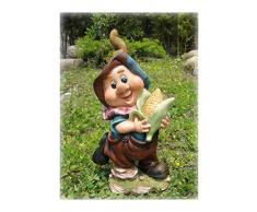 Figura de enano para decorar el jardín de 37 cm de altura, referencia NF 11051, varios diseños, Diseño 2