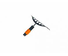 Fiskars Rastrillo de jardinería, 10 dientes, Largo: 24,5 cm, Negro/Naranja, 1000651