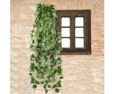 Ecloud Shop 2 pieces Guirnalda Artificial Hiedra Verde Decoración Fiesta Boda Ventana