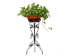 Tosbess Maceteros Porta Macetas para plantas - Bastidor para macetas - Soporte metálico para Hierbas y Flores de 75cm