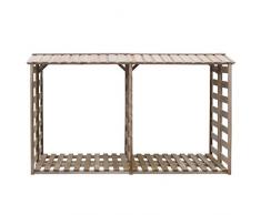 honglianghongshang Caseta para leña 300x100x176 cm Madera de Pino impregnada FSCCasa y jardín Accesorios para hornos de leña y chimeneas Bolsas y Soportes de leña