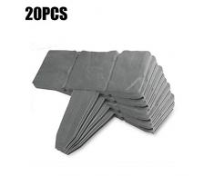 Happt 20PCS Pequeño Cerca de Rollo de piquete de jardinería Cerca de Puesta a Tierra de jardín Valla de jardín Plegable Borde de Borde DIY Piedra de adoquín Césped Imitación de Piedra High Fitting