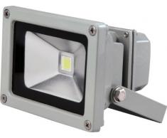 Electraline 63400 - Proyector halógeno con detector (10 W, 1 led), color negro