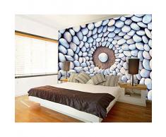 Finloveg 5D Mural Fondo De Piedra Adoquín 3D Mural De La Pared Papel De Pared Para La Sala De Pared 3D Foto Murales De Papel Tapiz-280X200Cm