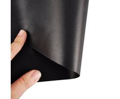 Prokitchen Estera de Parrillas BBQ, Láminas de Barbacoa Antiadherente de Alta Calidad, Material ambiental, Resistente al Calor, Puede usarlo en Parrilla Eléctrica, Gas ó Carbón, Reutilizable de 41 x 33cm, Pack de 5 Láminas + Pinzas para Barbacoa