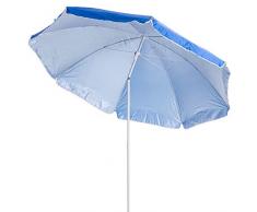 LOLAhome Sombrilla Playa Plegable Nylon de Ø 220 cm (Azul)