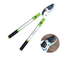 QYWJ Tijeras de Podar Telescopicas, Extensible 480mm a 825mm Garden Tree Loppers, Sistema de accionamiento de Palanca, Herramientas de jardín de Calidad para Ramas/setos/Plantas/Tallos