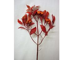 ARTIFICIAL RAMA HOJAS FRUTOS BERRY ROJO