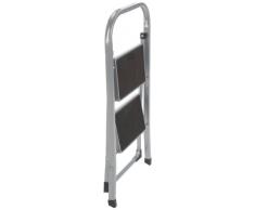 axentia - Escalera plegable con 2 peldaños, Taburete escalera, Escabel doméstico, Escalerilla multiusos - peldaños antideslizantes - carga máx. 150 kg
