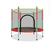 Thole Cama elástica de jardín Jumper Set de trampolin con Superficie de Salto Seguridad Postes Acolchados para la Red y Revestimiento para Borde Unisex niños,Red