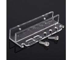 Fdit Soporte de acrílico para Herramientas de Mantenimiento de Hierbas y Plantas de Agua, Organizador de Acuario, Pinzas, Tijeras, Estante de Almacenamiento