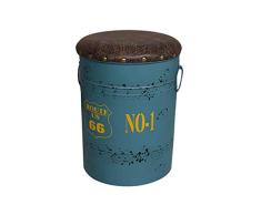 Nobranded ZELONG Silla de Bar Retro Hierro Forjado Barril de petróleo Taburete Barra de Hierro Forjado Silla Desayuno Muebles de Cocina