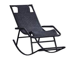 HLYP Sillones Reclinables, Mecedora, Jardín Terraza Al Aire Libre Tumbonas Sillas