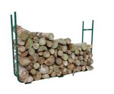 Toolland QT113 carro y soporte para leña - Carros y soportes para leña (Portaleña, Metal, Verde, 210 mm, 1500 mm, 1050 mm)